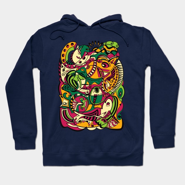 HORSE- 12 Zodiac Animals Hoodie by OrangeFox